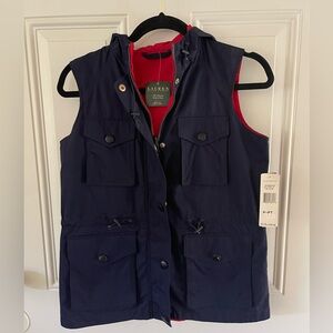 Ralph Lauren NWT - REVERSIBLE Navy Blue Vest / Red